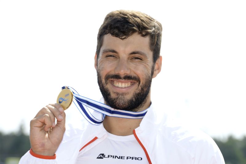 Rychlostní kanoista Josef Dostál. Rychlostní kanoista Josef Dostál.