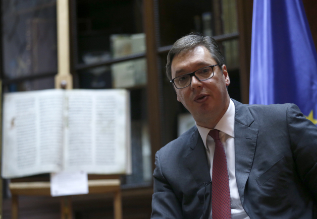 Srbský prezident Aleksandar Vučić.