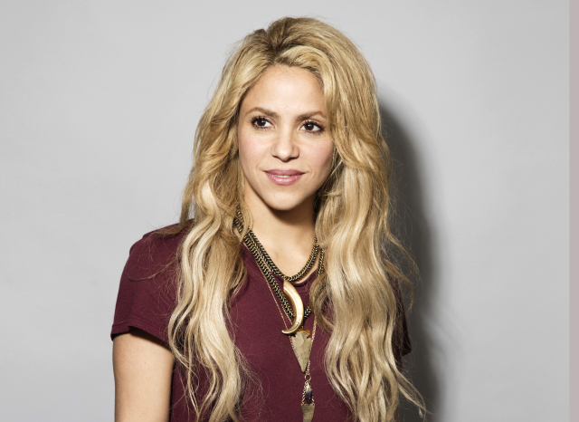 Kolumbijská zpěvačka Shakira.