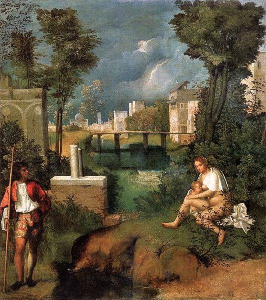 Malíř Giorgione, obraz Bouře.