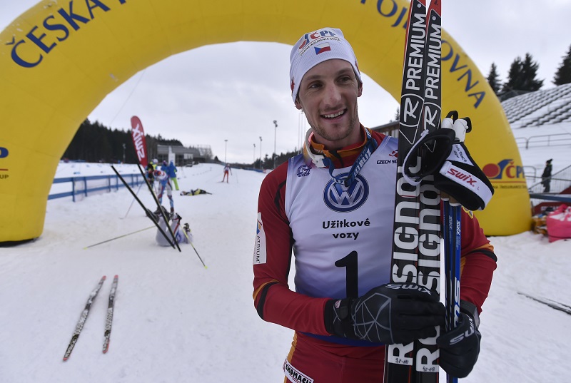 Běžec na lyžích Martin Jakš na Tour de Ski. Běžec na lyžích Martin Jakš na Tour de Ski.