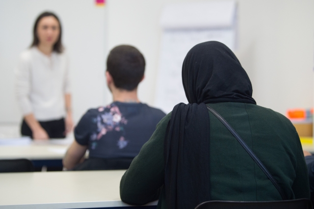 Uprchlíci na kurzu, Drážďany.