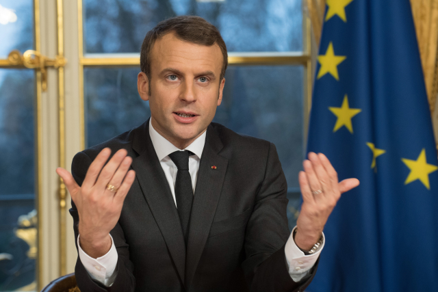 Francouzský prezident Emmanuel Macron. Francouzský prezident Emmanuel Macron.