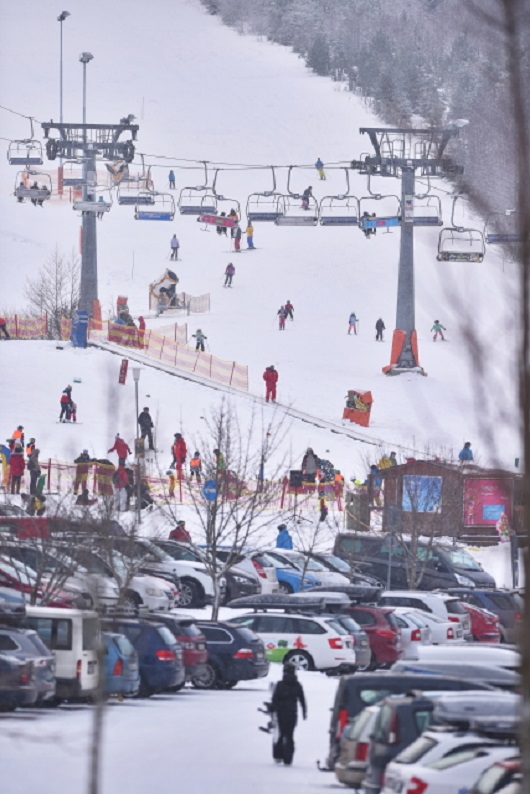 Skiareál Lipno. 