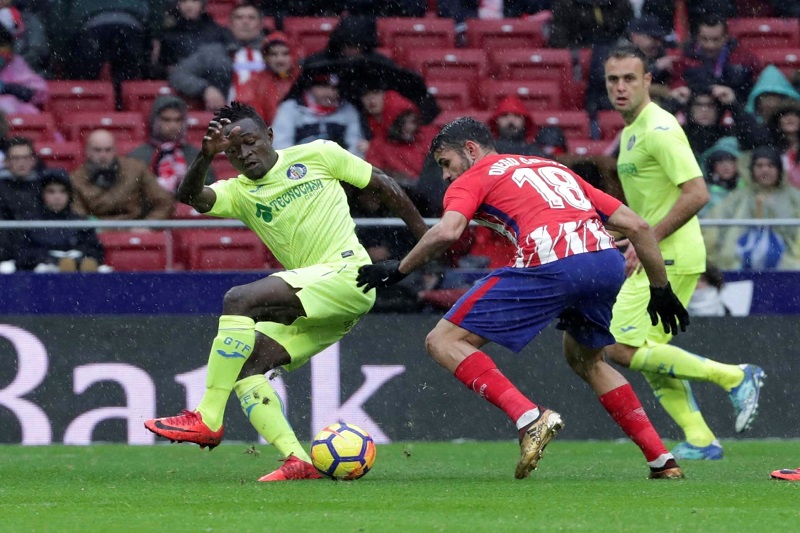 Atlético s Diegem Costou porazilo v derby Getafe 2:0. Atlético s Diegem Costou porazilo v derby Getafe 2:0.