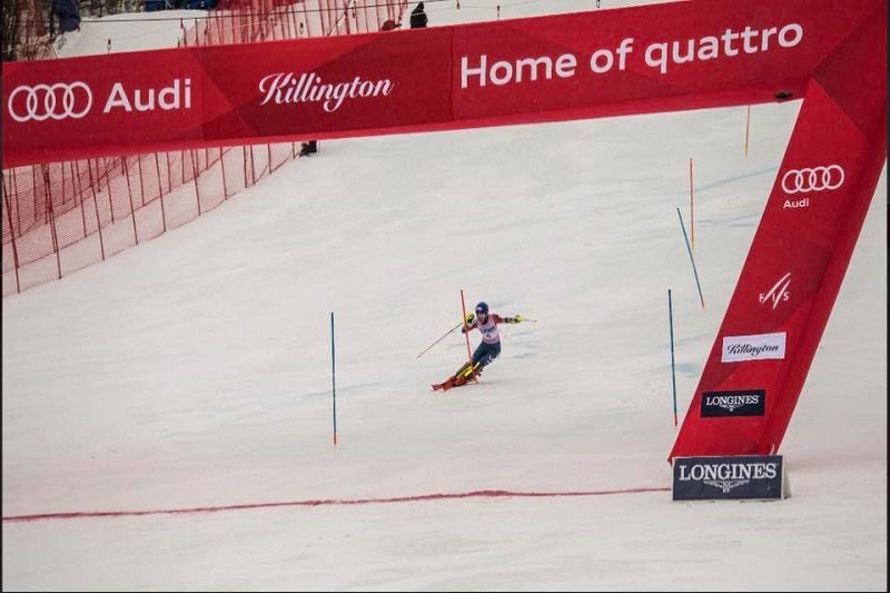 Mikaela Shiffrinová vede po prvním kole slalomu. Mikaela Shiffrinová vede po prvním kole slalomu.