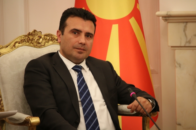 Premiér Makedonie Zoran Zaev. 