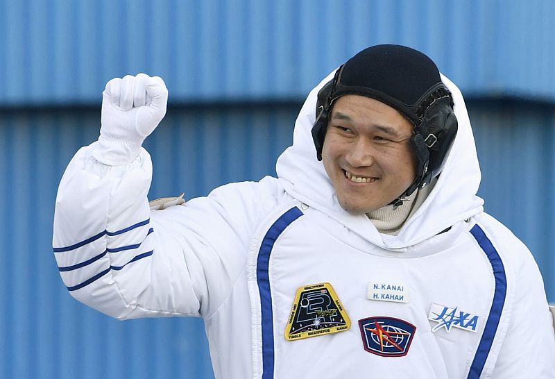 Japonský astronaut Norišige Kanai. Japonský astronaut Norišige Kanai.
