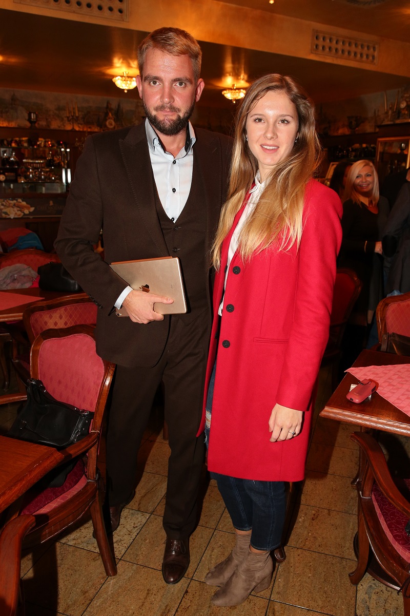 Libor Bouček s partnerkou.