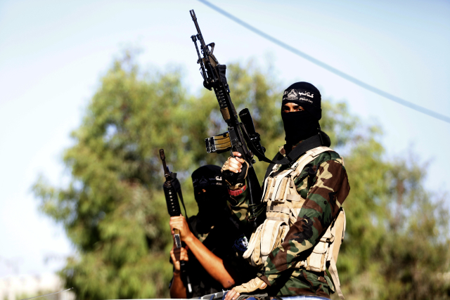 Palestinští bojovníci. Palestinští bojovníci.