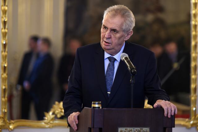 Prezident Miloš Zeman.