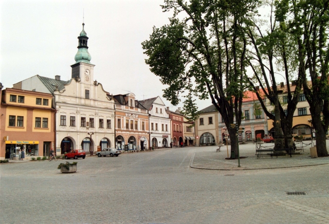 Náměstí v Rychnově nad Kněžnou.