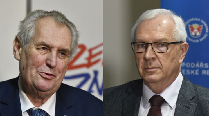 Miloš Zeman a Jiří Drahoš. Miloš Zeman a Jiří Drahoš.