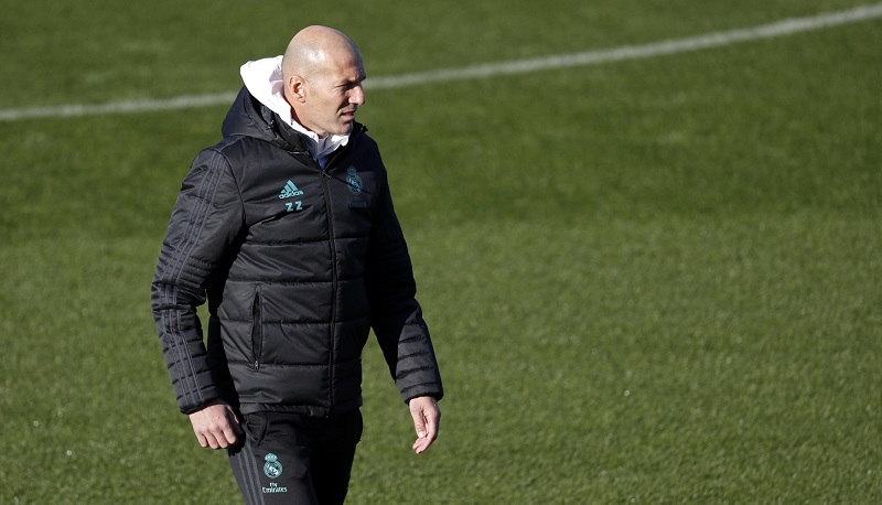 Kouč Realu Madrid Zinedine Zidane (ilustrační foto). Kouč Realu Madrid Zinedine Zidane (ilustrační foto).