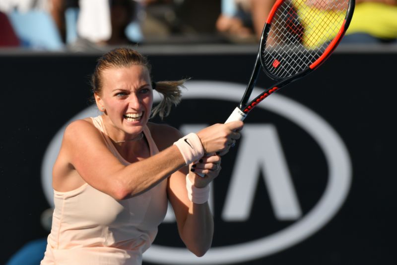 Petra Kvitová v Melbourne vypadla v prvním kole.