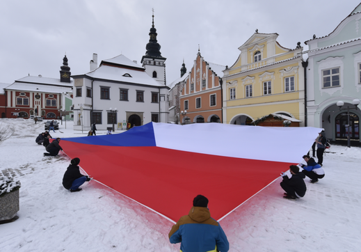 Vlajka bude k vidění v Pelhřimově do 21. ledna. Vlajka bude k vidění v Pelhřimově do 21. ledna.