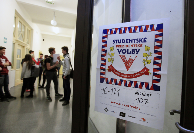 Studentské prezidentské volby.
