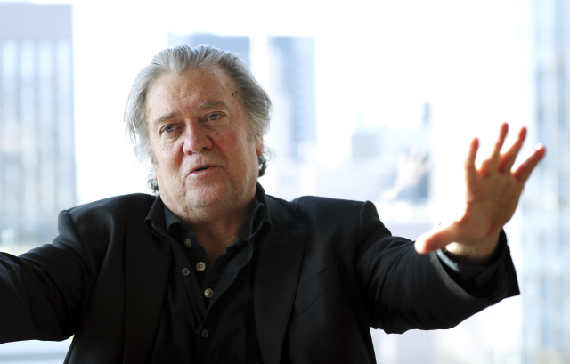 Bývalý stratég amerického prezidenta D. Trumpa Stephen Bannon. Bývalý stratég amerického prezidenta D. Trumpa Stephen Bannon.