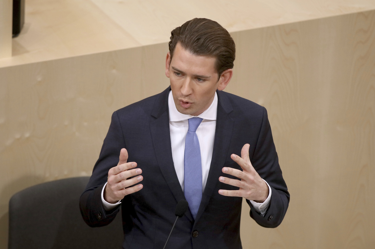Rakouský kancléř Sebastian Kurz. Rakouský kancléř Sebastian Kurz.