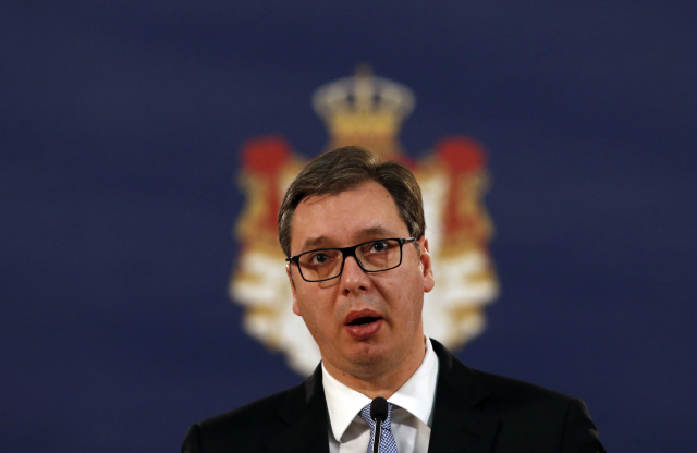 Srbský prezident Aleksandar Vučić.