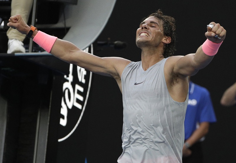 Světová tenisová jednička Rafael Nadal je ve čtvrtfinále Australian Open.