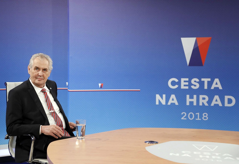 Prezident Miloš Zeman se zúčastnil předvolební prezidentské debaty na TV Nova.