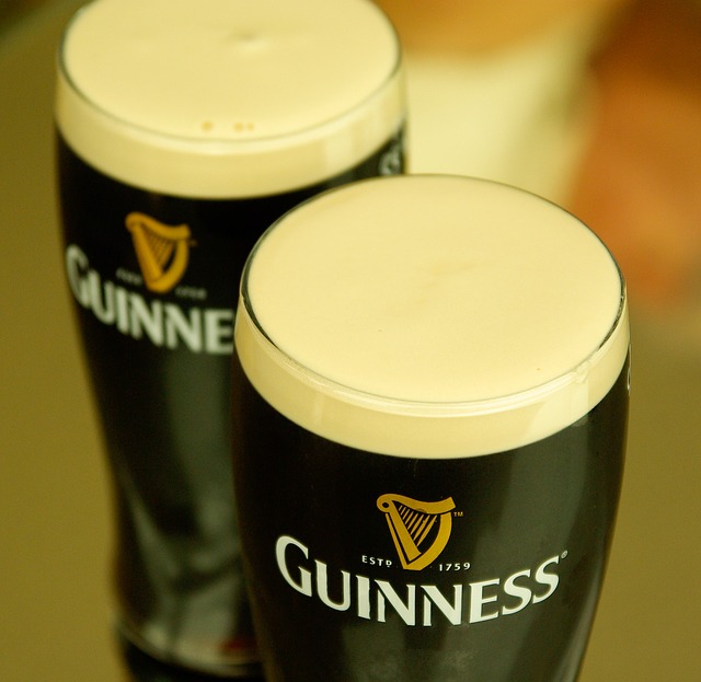 Slavné irské pivo Guinness.
