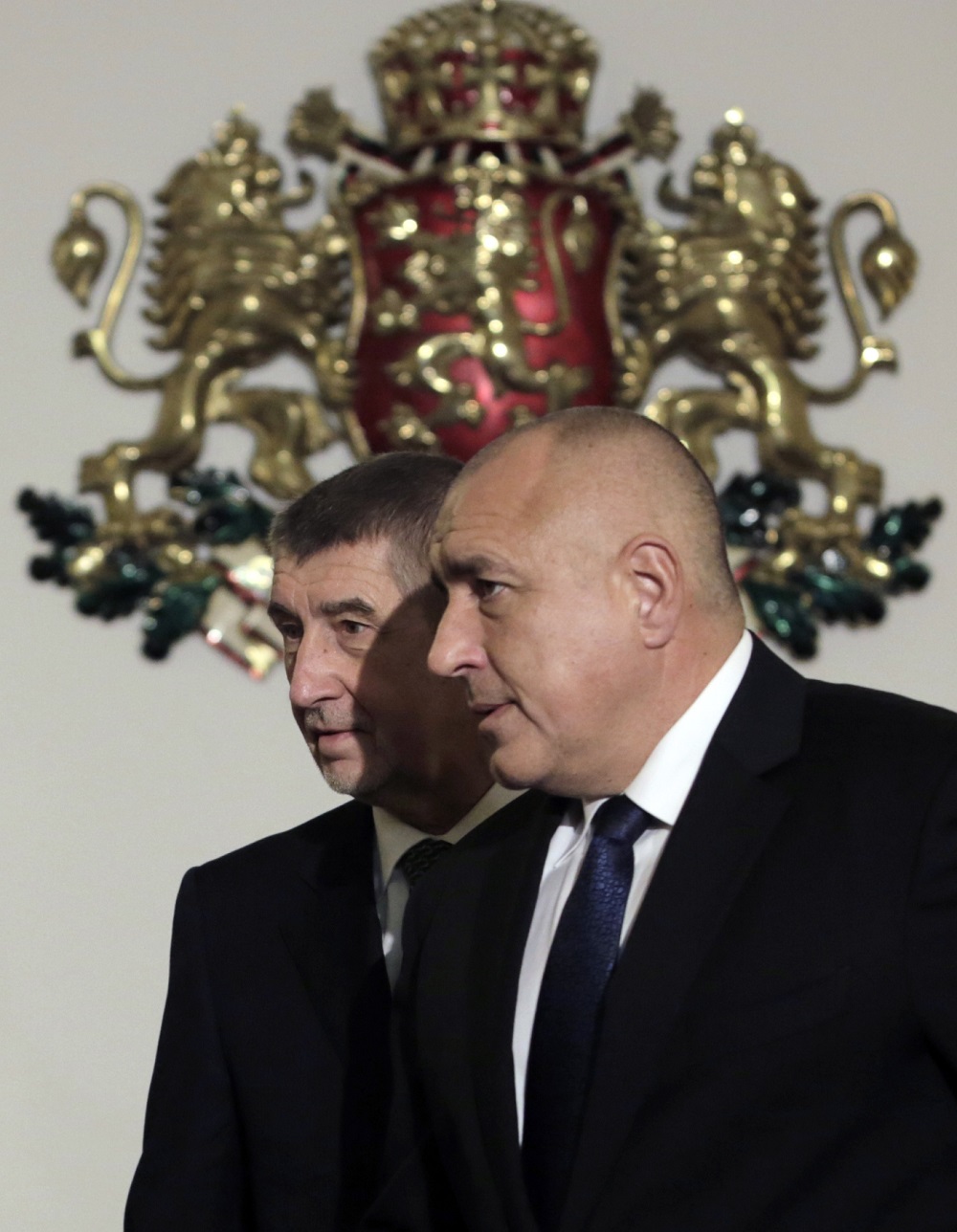 Český premiér Andrej Babiš a bulharský premiér Bojko Borisov.