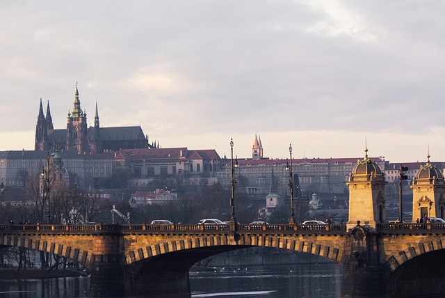 Pohled na Pražský hrad.