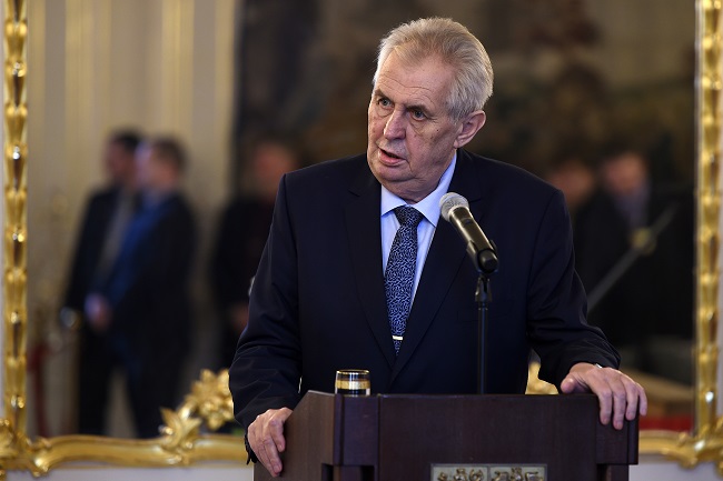 Prezident Miloš Zeman.