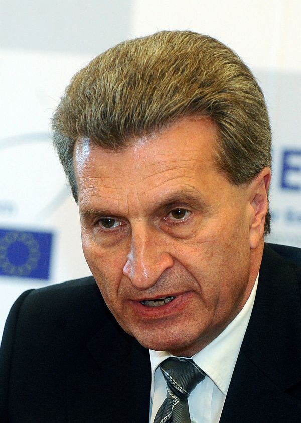 Evropský komisař pro rozpočet Günter Oettinger.