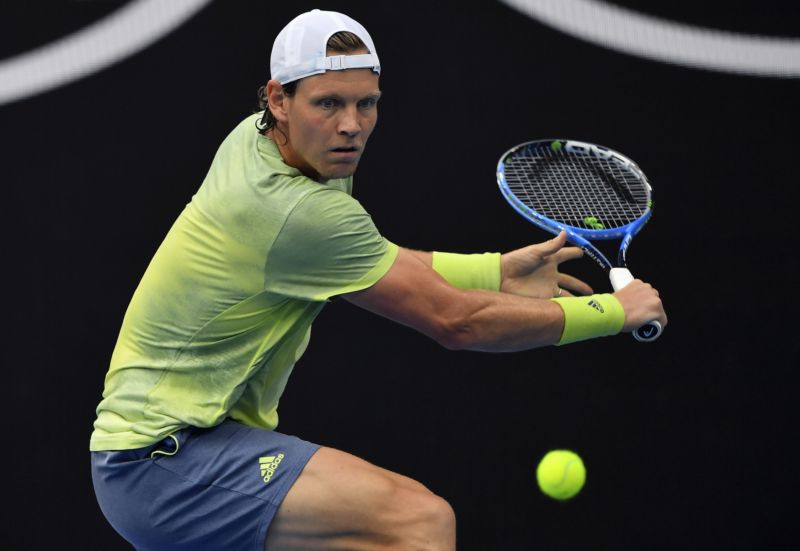 Tenista Tomáš Berdych na letošním Australian Open. 