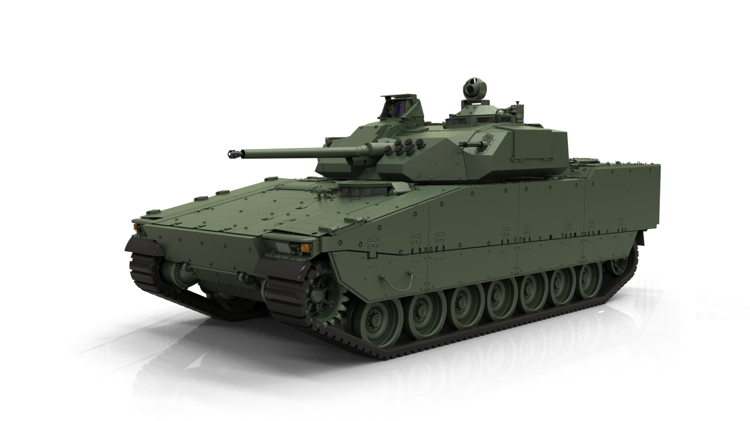 Vizualizace bojového vozidla BAE Systems. 