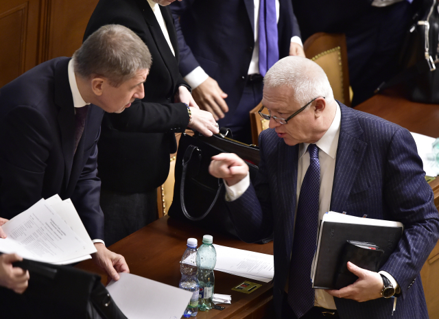 Andrej Babiš a Jaroslav Faltýnek.
