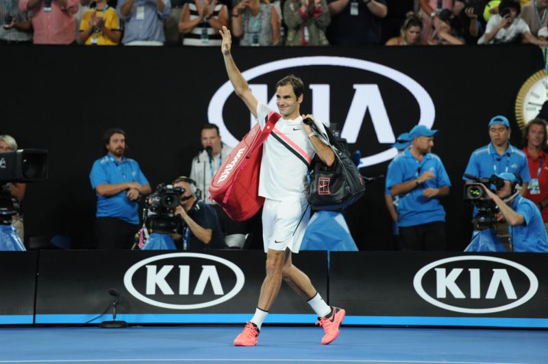 Tenista Roger Federer po postupu do finále Australian Open. 
