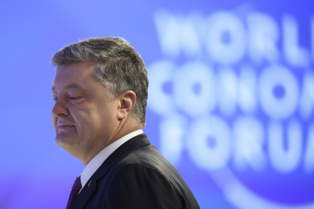 Ukrajinský prezident Petr Porošenko.