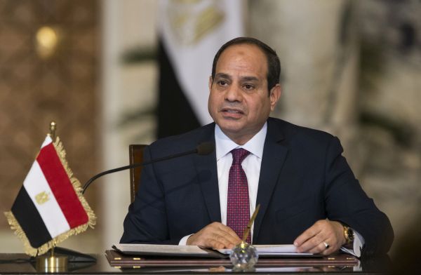 Egyptský prezident Abdal Fattáh Sísí. Egyptský prezident Abdal Fattáh Sísí.
