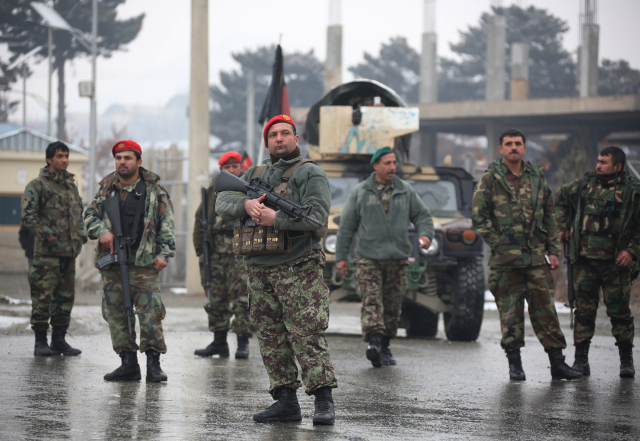 Vojáci afghánské armády v Kábulu.