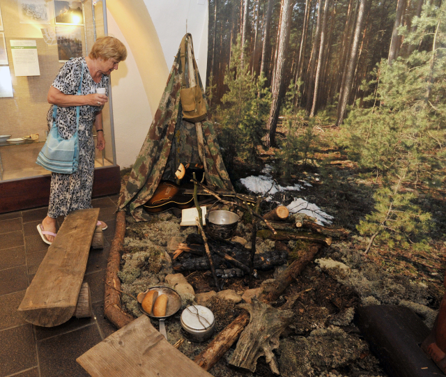 Na ilustračním snímku expozice Snídaně v trávě v Národopisném muzeu Plzeňska.