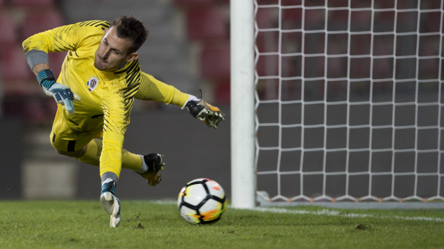 Slovenský brankář Martin Dúbravka.