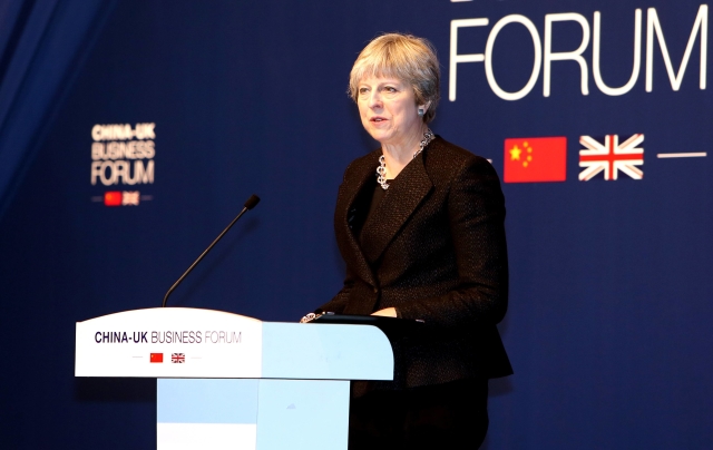 Britská premiérka Theresa Mayová. Britská premiérka Theresa Mayová.