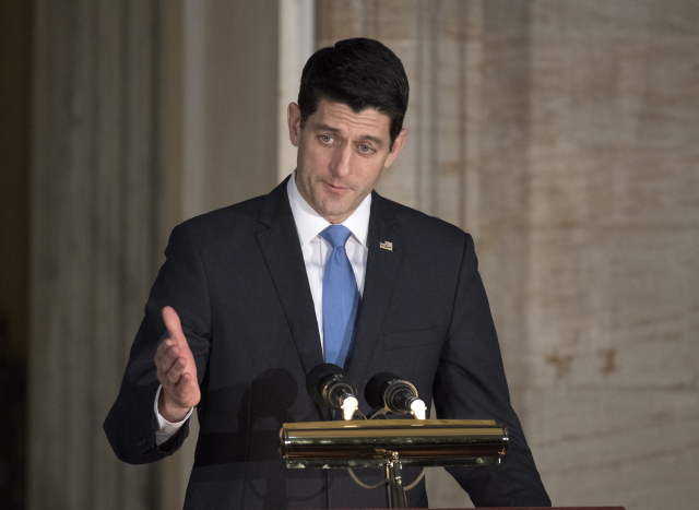 Předseda Sněmovny reprezentantů amerického Kongresu Paul Ryan. Předseda Sněmovny reprezentantů amerického Kongresu Paul Ryan.