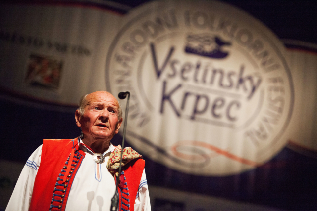 Folklorní festival Vsetínský krpec, na snímku Stanislav Tomanec.