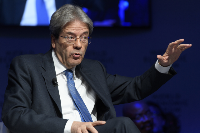 Italský premiér Paolo Gentiloni.
