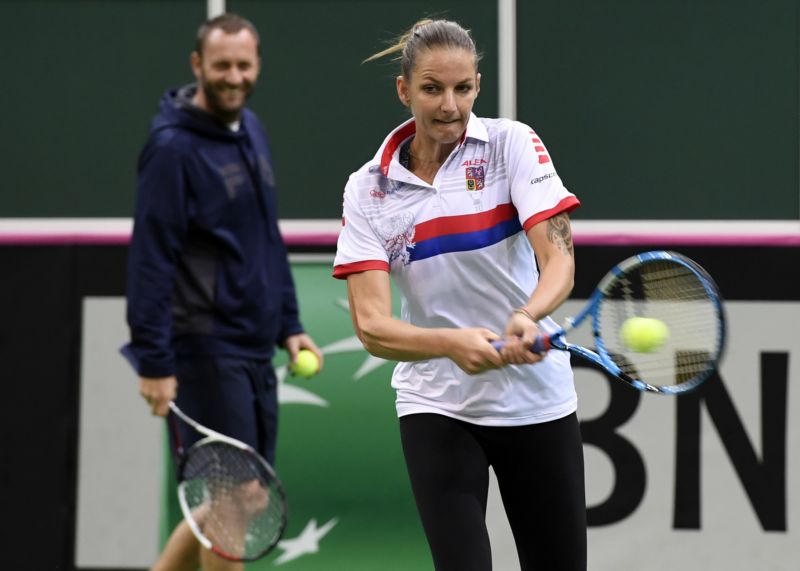 Karolína Plíšková už trénuje v Praze.