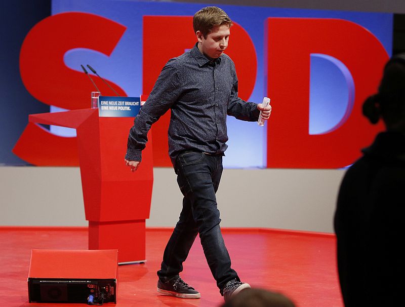 Šéf mladých sociálních demokratů Kevin Kühnert.