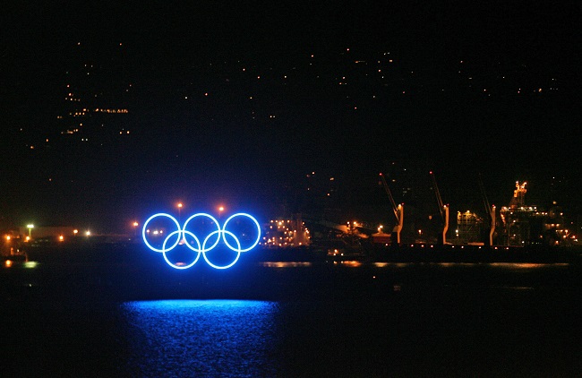 Olympijské kruhy.