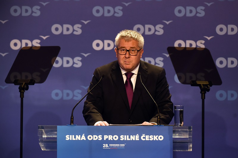 Ryszard Czarnecki v lednu vystoupil jako host na dvoudenním volebním kongresu ODS.