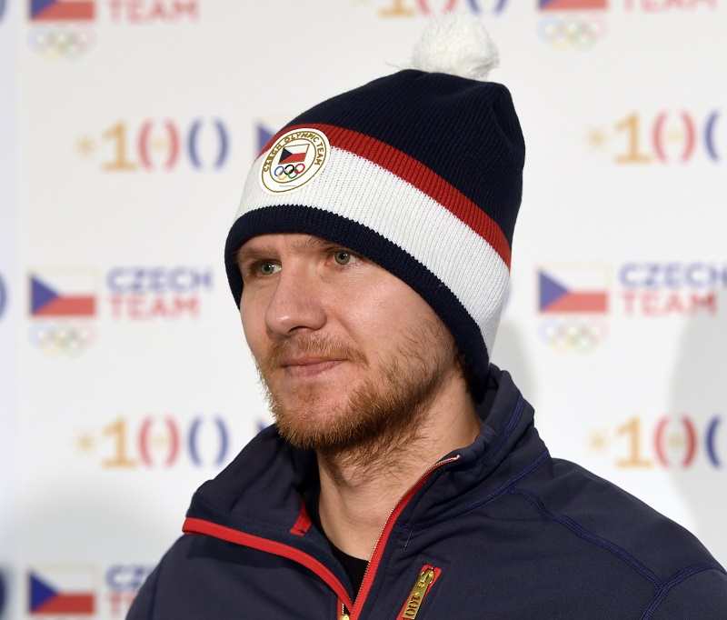 Kapitán české hokejové reprezentace Martin Erat před odletem na olympijské hry.