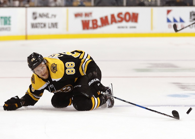 David Pastrňák v NHL (ilustrační foto).
